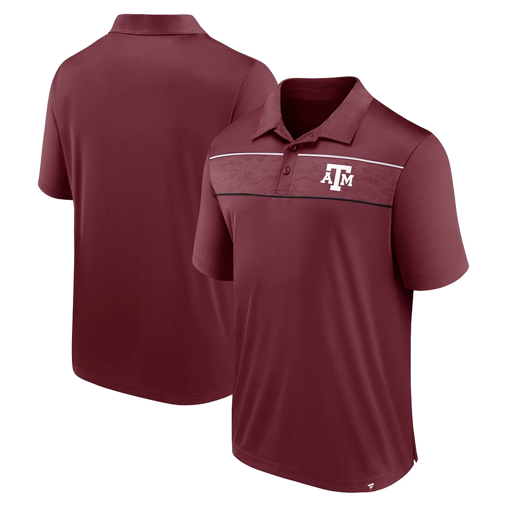 Men's Fanatics  Maroon Texas A&M Aggies Defender Polo