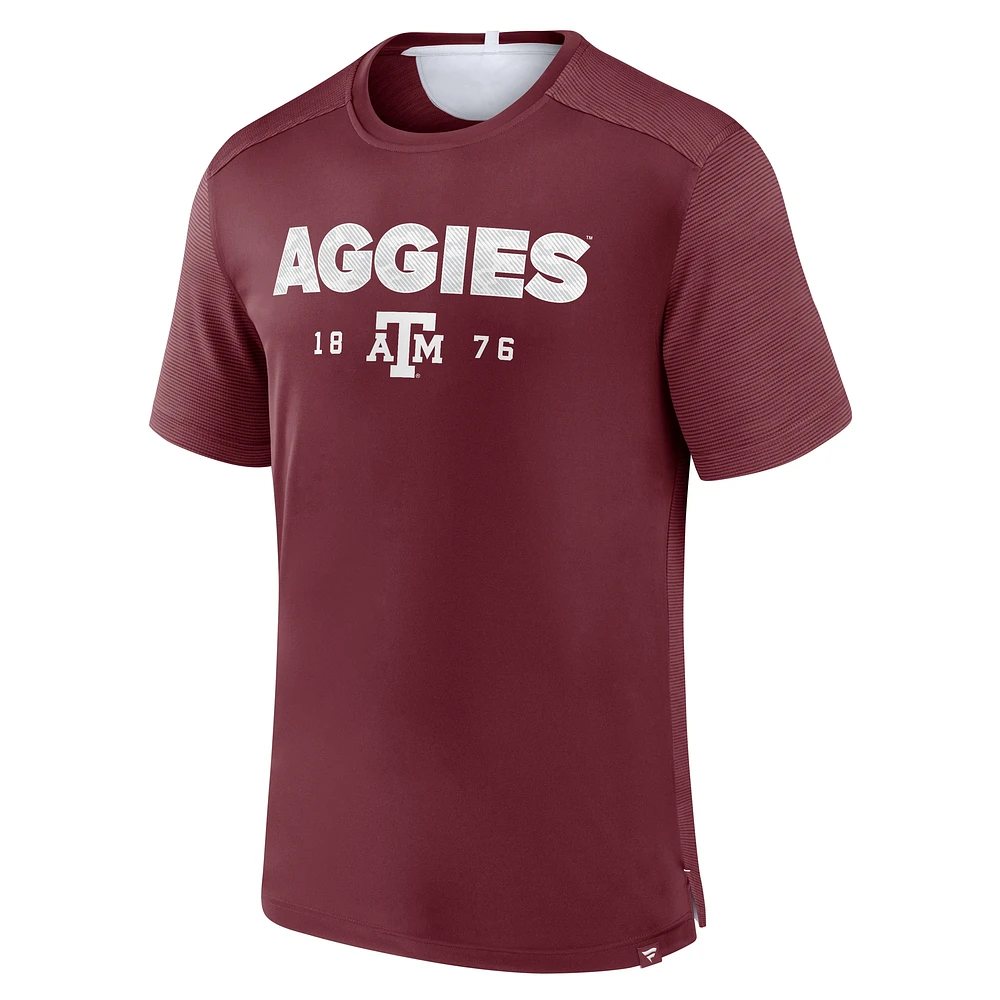 Men's Fanatics  Maroon Texas A&M Aggies Defender Rush T-Shirt