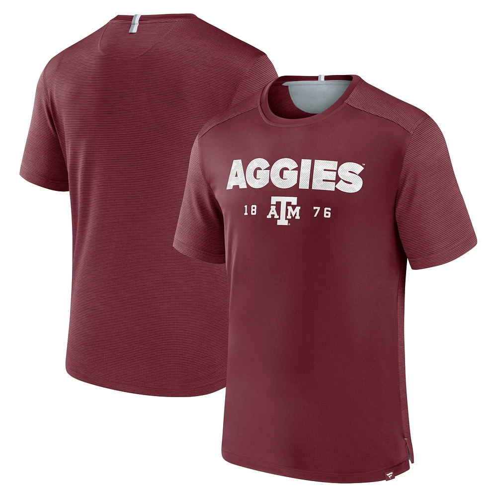 Men's Fanatics  Maroon Texas A&M Aggies Defender Rush T-Shirt