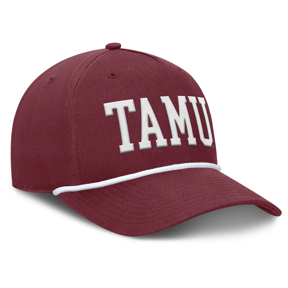 Men's Fanatics Maroon Texas A&M Aggies Foul Ball Rope Adjustable Hat