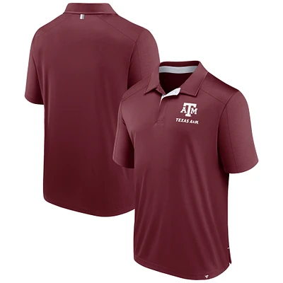 Polo Fundamental Defender marron Texas A&M Aggies Fanatics pour homme