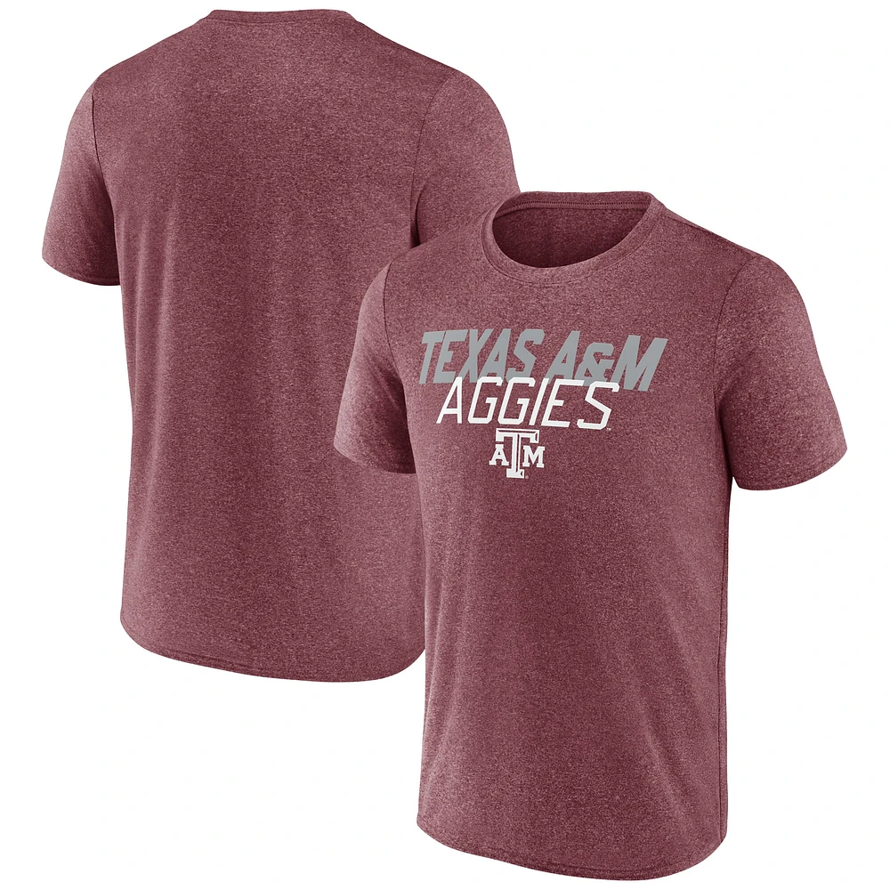 T-shirt à superposition de mouvements pour hommes Fanatics Maroon Texas A&M Aggies