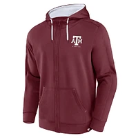 Men's Fanatics Maroon Texas A&M Aggies Power Index Full-Zip Hoodie