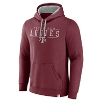 Men's Fanatics  Maroon Texas A&M Aggies Second Wind Distressed Pullover Hoodie