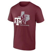 Men's Fanatics Maroon Texas A&M Aggies State Lock T-Shirt