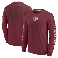 T-shirt à manches longues Fanatics pour hommes Texas A&M Aggies Strive Maroon