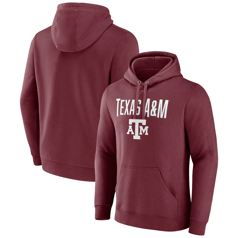 Sweat à capuche Fanatics Maroon Texas A&M Aggies Team Lockup pour homme