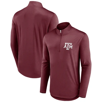 Men's Fanatics Maroon Texas A&M Aggies Tough Minded Quarter-Zip Top