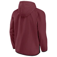 Men's Fanatics Maroon Texas A&M Aggies Victory On Raglan Quarter-Zip Hoodie