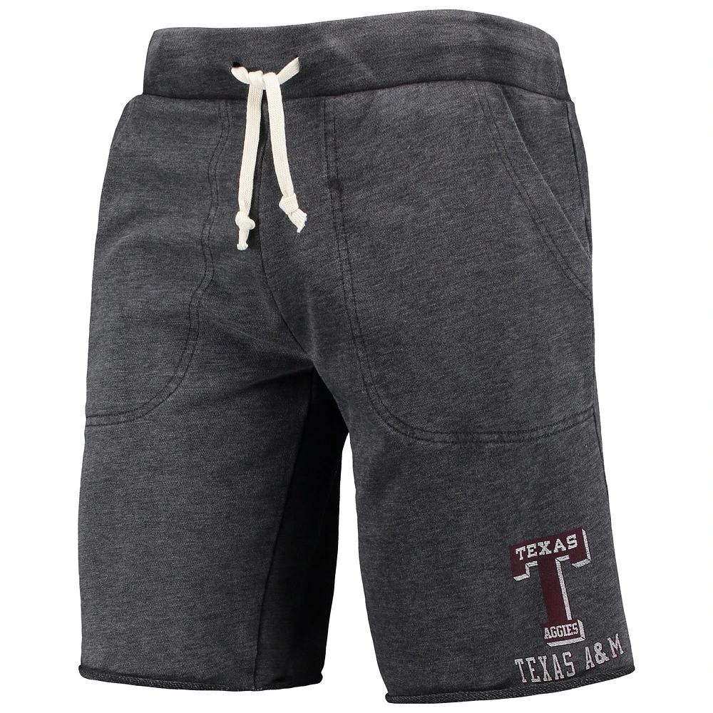 Men's Heathered Black Alternative Apparel Texas A&M Aggies Victory Lounge Shorts