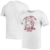 Women's Homefield Heathered Gray Texas A&M Aggies Ol' Sarge Vintage  Tri-Blend T-Shirt