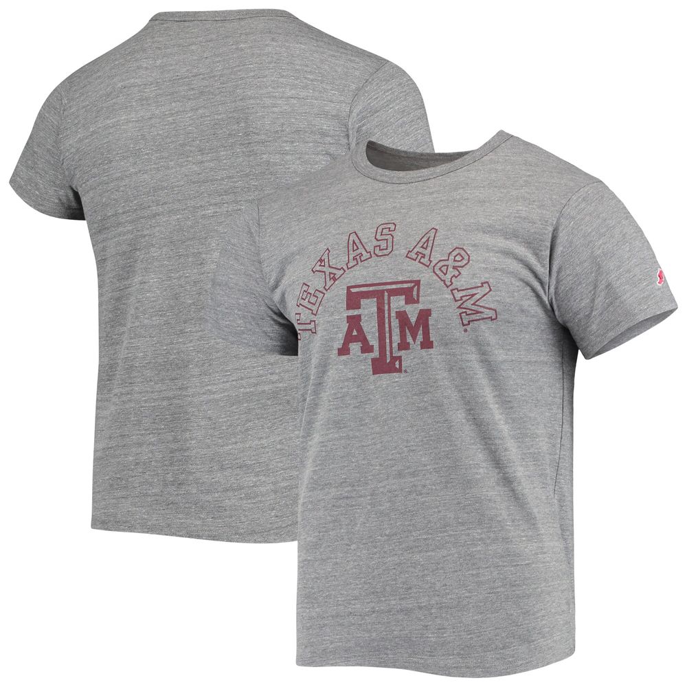 Men's League Collegiate Wear Heathered Gray Texas A&M Aggies Tide Seal Nuevo Victory Falls Tri-Blend T-Shirt