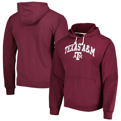 Sweat à capuche League Collegiate Wear pour homme Bordeaux Texas A&M Aggies Arch Essential