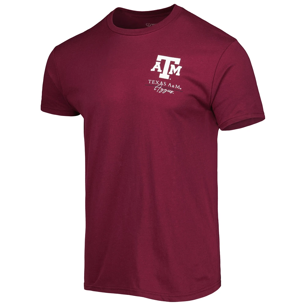 T-shirt de l'équipe hyperlocale Texas A&M Aggies marron pour homme