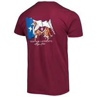 T-shirt de l'équipe hyperlocale Texas A&M Aggies marron pour homme