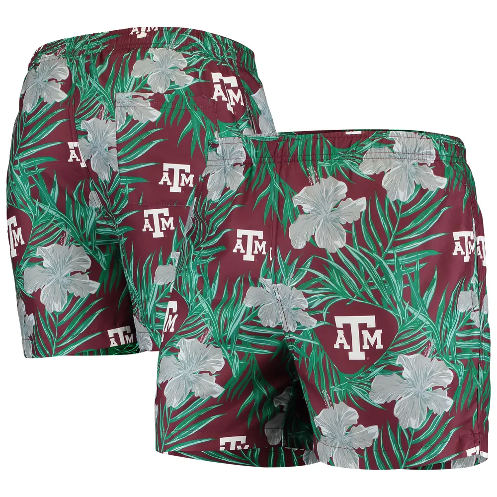 Men's Wes & Willy Maroon Texas A&M Aggies Vintage Floral Swim
