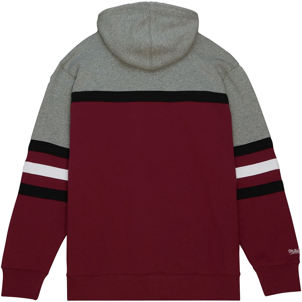 Men's Mitchell & Ness Crimson Texas A&M Aggies Head Coach Pullover Hoodie