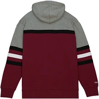 Men's Mitchell & Ness Crimson Texas A&M Aggies Head Coach Pullover Hoodie