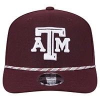 Casquette extensible à boutons-pression New Era 9SEVENTY pour homme, couleur bordeaux, Texas A&M Aggies Gameday