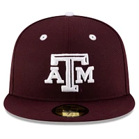 Men's New Era Maroon Texas A&M Aggies On-Field 59FIFTY Fitted Hat
