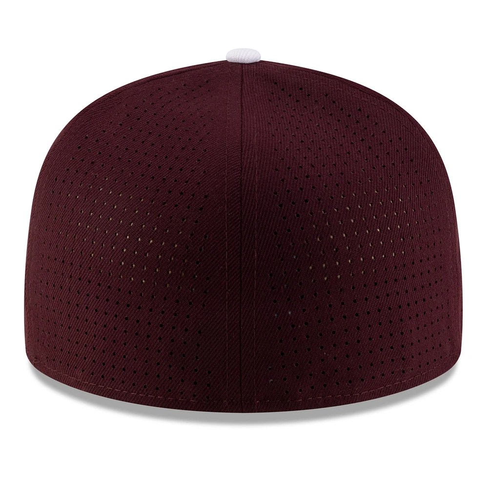 Men's New Era Maroon Texas A&M Aggies On-Field 59FIFTY Fitted Hat