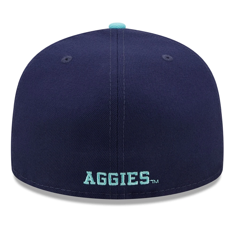 Men's New Era Navy/Light Blue Texas A&M Aggies 59FIFTY Fitted Hat