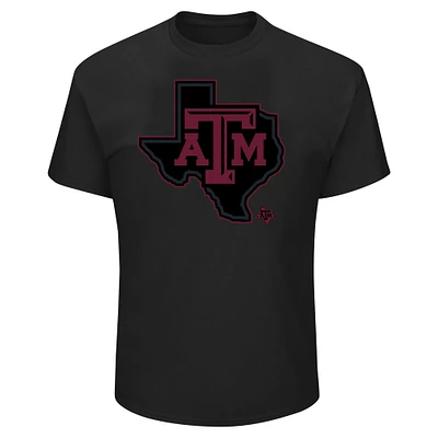 Profil noir Texas A&M Aggies Big & Tall Pop T-shirt pour hommes