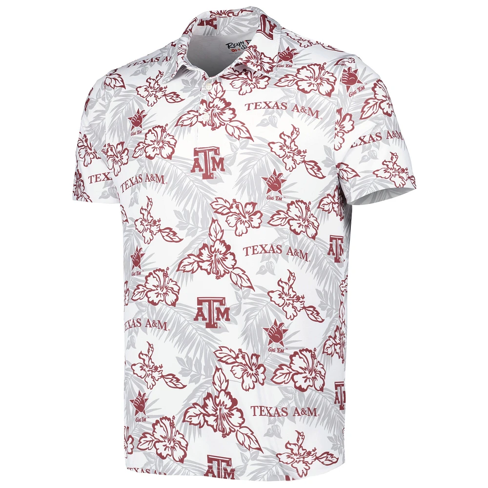 Men's Reyn Spooner White Texas A&M Aggies Performance Polo