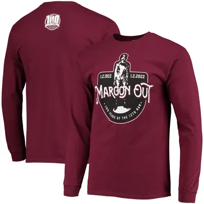 Texas A&M Aggies 2022 Maroon Out 100 Years of the 12th Man Long Sleeve T-Shirt