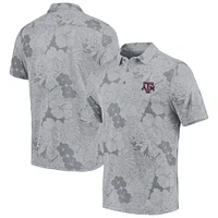 Men's Tommy Bahama Gray Texas A&M Aggies Miramar Blooms Polo