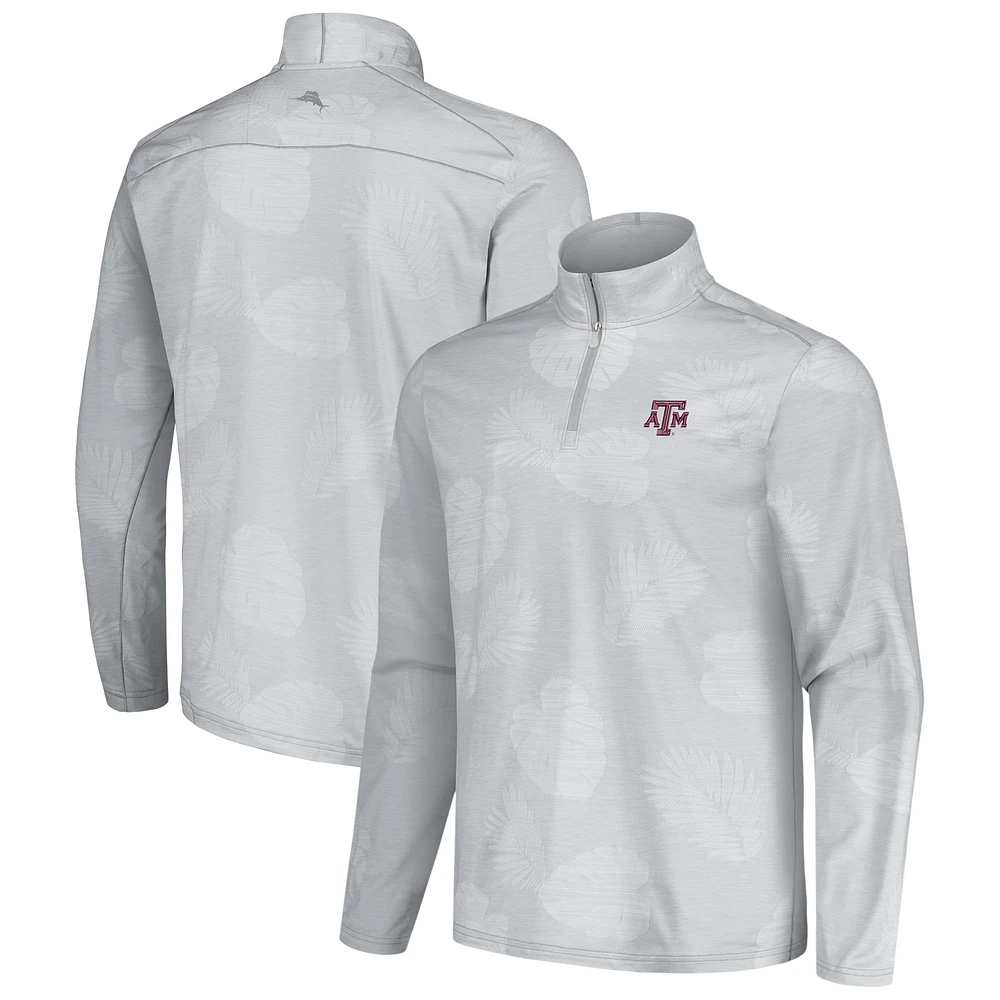 Veste zippée à quart de tour Delray Frond Sport Tommy Bahama pour homme des Texas A&M Aggies