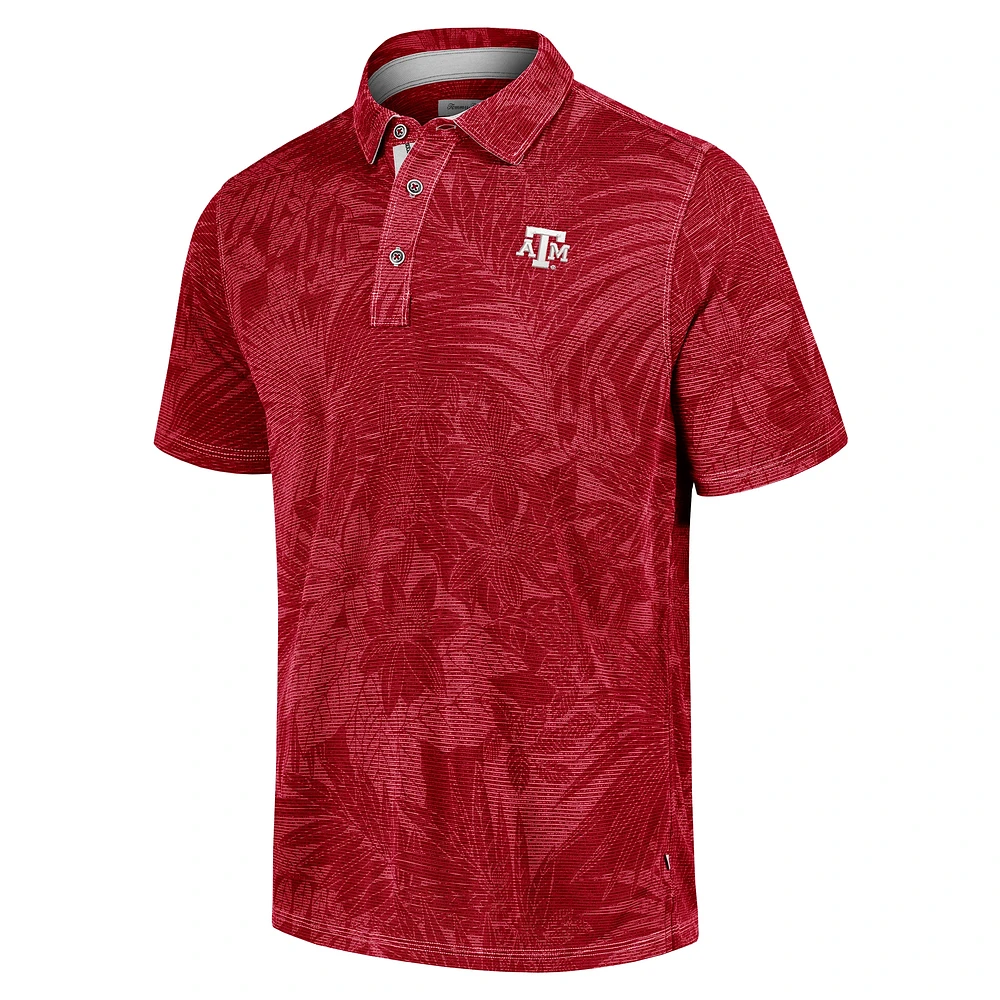 Polo Tommy Bahama marron pour homme Texas A&M Aggies Sport Santiago Paradise Big & Tall