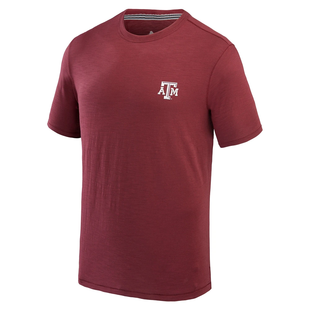 T-shirt de plage Tommy Bahama Maroon Texas A&M Aggies Sport Bali pour hommes