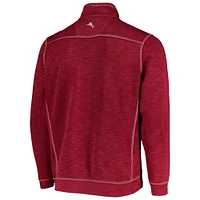 Men's Tommy Bahama Maroon Texas A&M Aggies Sport Tobago Bay Tri-Blend Mock Neck Half-Zip Jacket