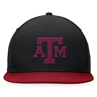 Casquette ajustée Top of the World noire Texas A&M Aggies pour hommes