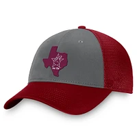 Casquette ajustable pour homme Top of the World Texas A&M Aggies Origin Trucker gris/marron