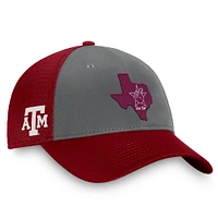 Casquette ajustable pour homme Top of the World Texas A&M Aggies Origin Trucker gris/marron