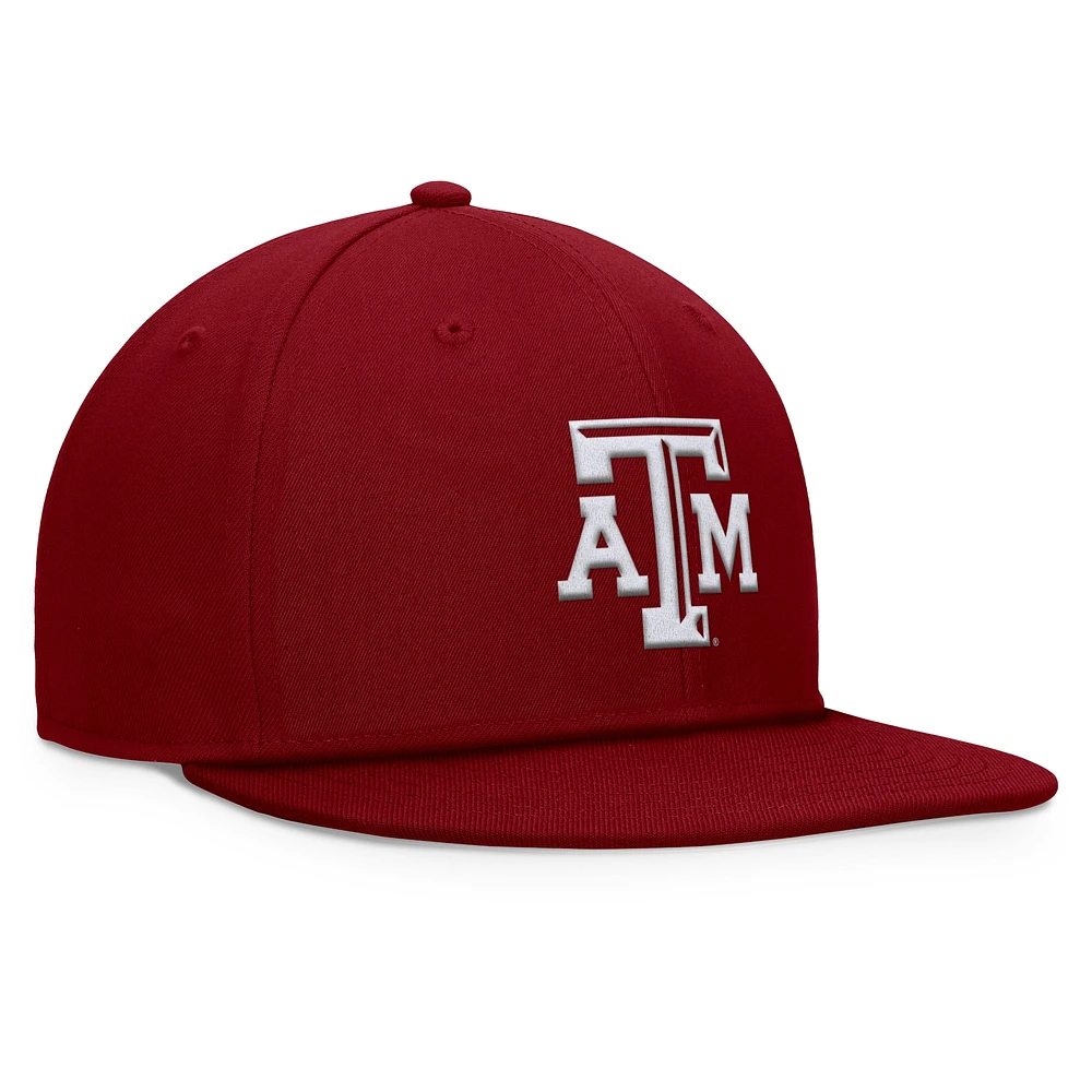 Casquette Snapback fondamentale Top of the World marron Texas A&M Aggies pour hommes