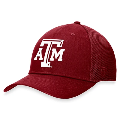 Casquette Top of the World marron Texas A&M Aggies Spacer Flex pour hommes