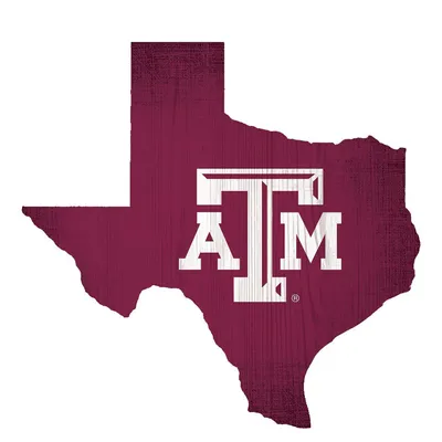 Texas A&M Aggies 12" Logo State Sign