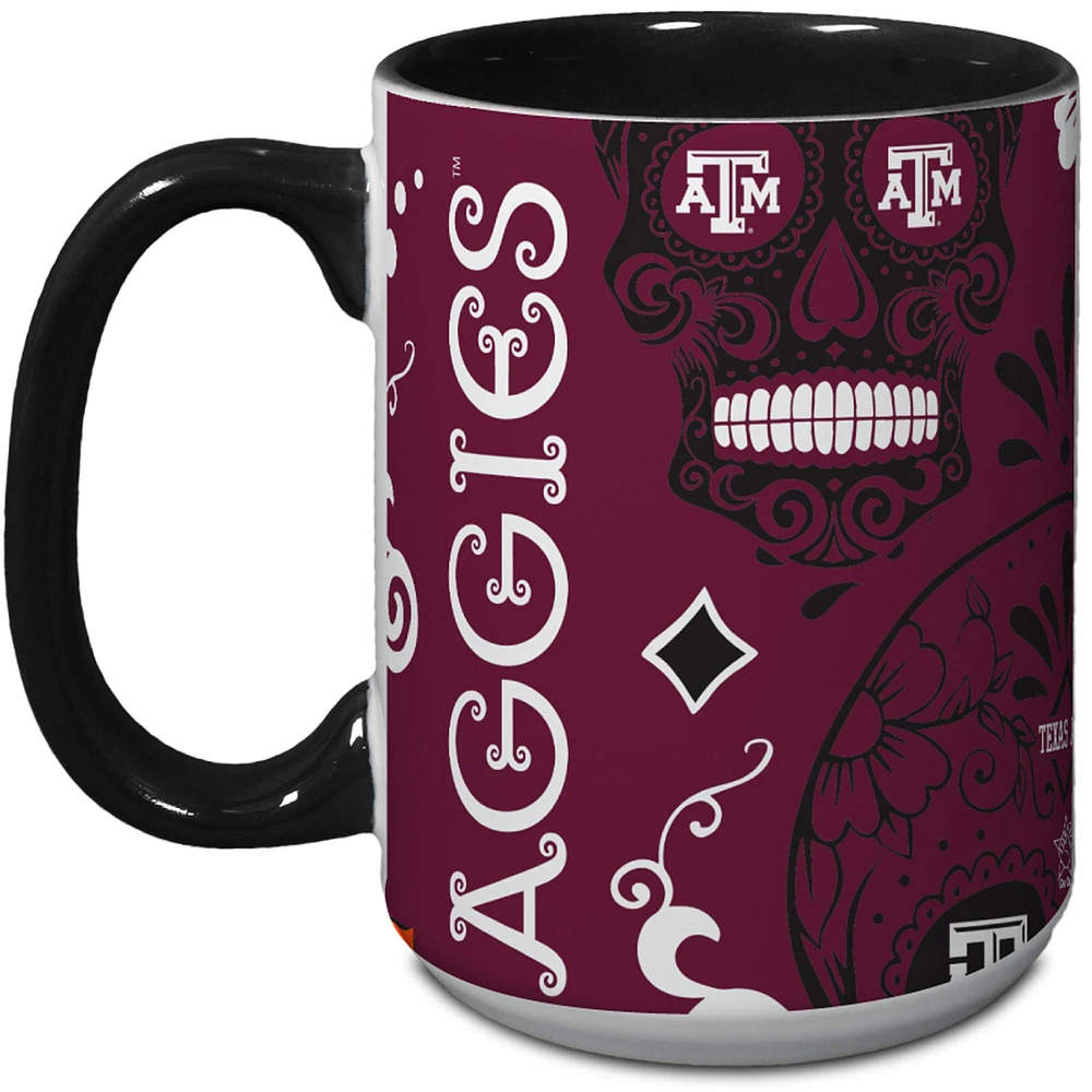 Texas A&M Aggies 15oz. Tasse Java Dia de los Muertos