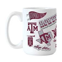 Texas A&M Aggies 15oz. Tasse en céramique autochtone