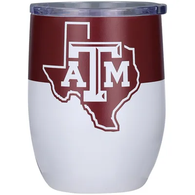 Texas A&M Aggies 16oz. Colorblock Stainless Steel Curved Tumbler