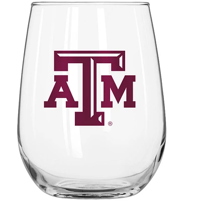 Verre à boisson incurvé de 16 oz pour le jour du match des Texas A&M Aggies