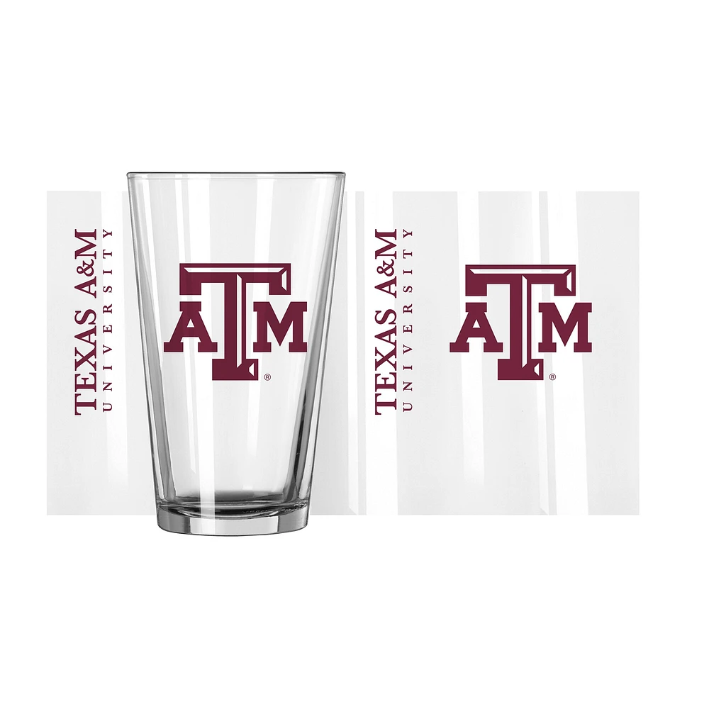 Texas A&M Aggies 16 oz. Verre à pinte Team Wordmark Game Day