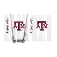 Texas A&M Aggies 16 oz. Verre à pinte Team Wordmark Game Day