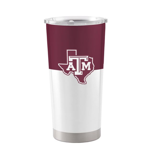 Texas A&M Aggies 20 oz. Gobelet en acier inoxydable à blocs de couleurs