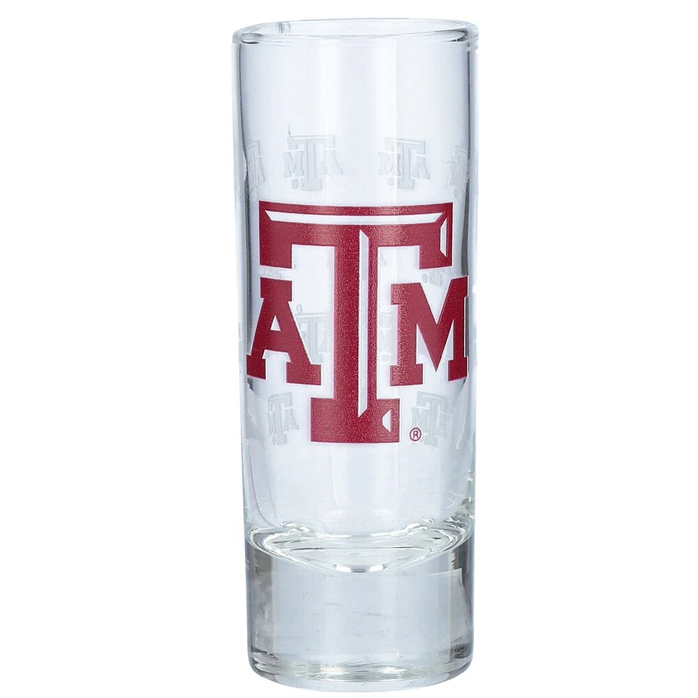 Texas A&M Aggies 2,5 oz. Grand verre à liqueur gravé au satin