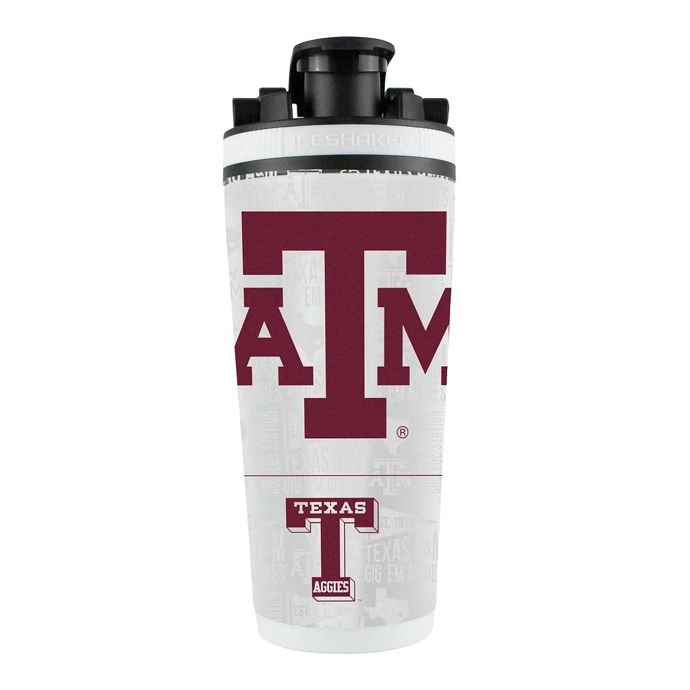 Bouteille shaker en acier inoxydable 4D de 26 oz des Texas A&M Aggies