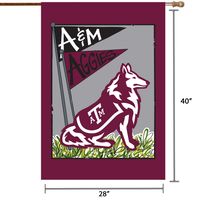 Texas A&M Aggies 28" x 40" Double-Sided House Flag